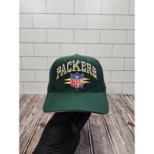 Logo Athletic Green Bay Packers Vintage Spike Adjustable Wool Blend Snapback Hat